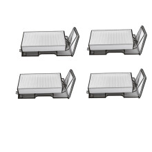 Ersatzfilter-Set kompatibel mit Dreame X60 MAX Ultra – 4er-Pack ABS+fiber Filter Weiß