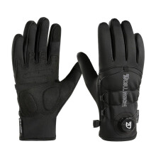 Winter Thermische Heren Verdikte Motorhandschoenen - Winddichte & Waterdichte Rijhandschoenen L