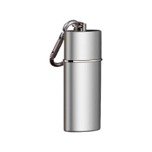 Cendrier créatif à tiroir portable avec porte-clés pour l'extérieur Silver