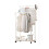Mobile Double Rail Garment Rack - Adjustable Height & Rolling Clothes Organizer White 1