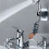 Universal Waschbecken Wasserhahn Set Haarwasch-Set [Silber] 6