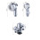 Universal Waschbecken Wasserhahn Set Haarwasch-Set [Silber] 2