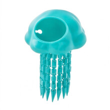 (Cyan) Floating Jellyfish Fish Cave Hideout, Aquarium Shelter Ornament For Betta Fish Tank