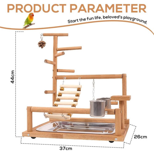 Bird Playground – Fun Perch Activity Center for Pet Birds 1