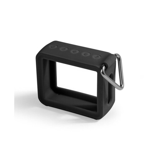 Capa protetora de silicone com mosquetão de metal para JBL GO2 Black 2