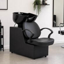 WestWood Shampoo Bowl and Chair Set 04 Black