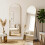 Gold 162×50cm Arched Full Body Floor Hanged Mirror 3