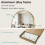 Gold 162×50cm Arched Full Body Floor Hanged Mirror 5