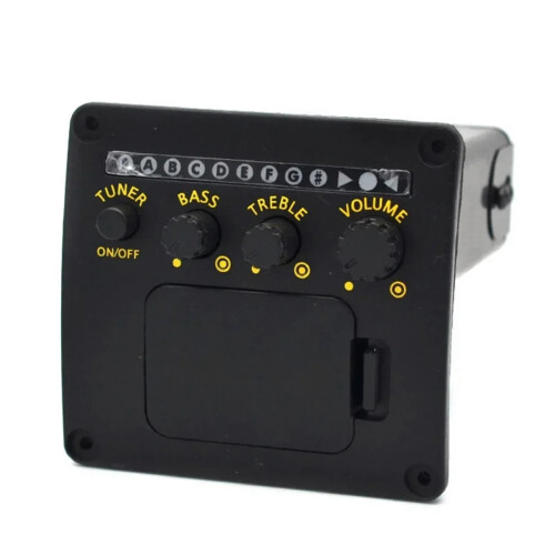 2X Professionell Akustisk Gitarr Preamp EQ Tuner Pickup Gitarr Pickups Preamp Tuner Piezo Pickup Equalizer Gitarrtillbehör 1