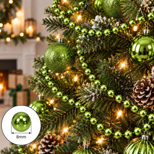 Pine Green Christmas Bead Garland 10M 1