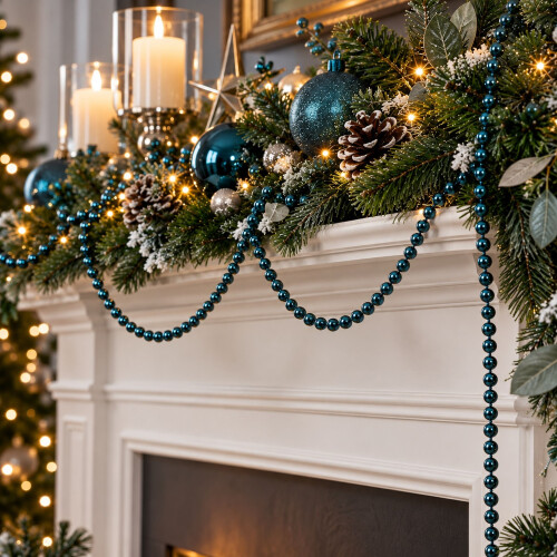 Night Blue Christmas Bead Garland 10M 1