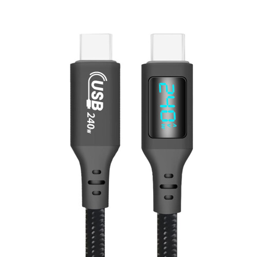 USB-C-zu-USB-C-Kabel: 240 W, 480 Mbit/s Datenübertragung  1 m