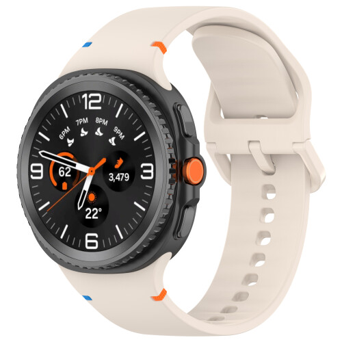 Silikone rem til Samsung Galaxy Watch 8 Beige 1
