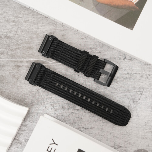 Nylon Braided Quick Release Watch Band for Garmin  22 mm 2