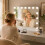 58x46cm Make-up Mirror with 15 Dimmable LEDs ,USB 9