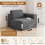 Corduroy Modular Sofa | Cloud-style Sectional Sofa Right Seat Fluffy Memory Foam Cushions 3
