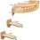 Wall-Mounted Cat Scratching Hammock Shelves – Solid Wood Steps for Indoor Cats & Kittens 2