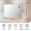 80x60cm Make-up Mirror with 20 Dimmable LEDs, USB 3