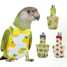 Parrot Diapers – 3-Piece Adjustable Fly Diapers & Poop Bags for Birds