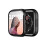 Capa Protetora Compatível com Apple Watch 46mm (10ª Geração) - PC Preto + Vidro Temperado 1