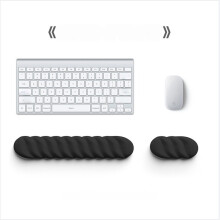 Ergonomická opierka zápästia klávesnice a podložka pod myš pre úľavu od únavy rúk v kancelárii Black
