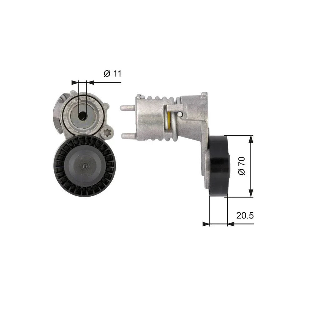 Aux Belt Tensioner fits VOLVO V40 52, 526 2.0 2.5 2.0D 12 to 16 Drive V-Ribbed - Image 17
