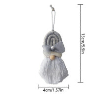 Regenboog wanddecoratie om op te hangen, regenboog kerstman ornament, schattige wanddecoratie geschikt als feestversiering of c