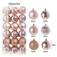 36Pcs 3/4Cm Christmas Balls Multi Color Xmas Hanging Tree Pendants Christmas Tree Ornaments Ball Home Party Decor Gift New Year