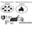2-piece kit Motorcycle intercom 1KM (max 6 people via Bluetooth) 3