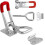 4 Pack Metal Adjustable & Quick-Release Toggle Latch compatible with Tool Boxes and Trunks 5