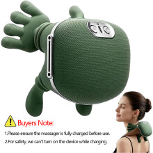 (Green With) 2026 Bionic Neck Shoulder Massager N7 Kneading Massager Shawl 3-Level Modes Neck Cervical Waist Leg Body Muscles Massage