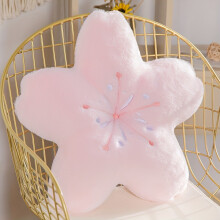 Super Soft Cherry Blossom Flower Pillow, Princess Style Love Pillow for Living Room, Adult, Cute Niche Gift for
