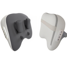 (white grey) JAIYORL Trapezius Electric Massage Pillow Wireless Car And Home Massager Heating Waist Neck Leg Cervical Shiatsu Kneadin
