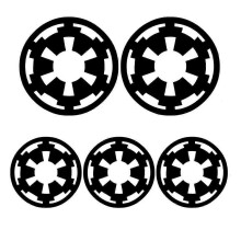 stk. Star Wars Galactic Empire bilkarosseri støtfanger vindusdekor klistremerker Mengxi [jkw]