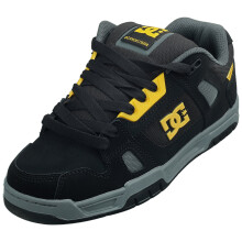 (10.5) DC Shoes Stag Mens Trainers in Black Yellow