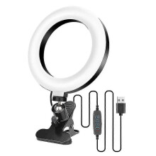 6,3-calowa lampa LED do wideokonferencji, kamera internetowa z zoomem, do komputera, laptopa