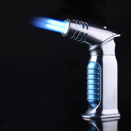 Torch Lighter, Quad 4 Jet Flame Windproof Butane Lighter with Safety Lock Adjustable Refillable Lighter for Kitchen Grill BBQ Cand