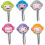 6 Pcs Cute Monkey Key Caps for Easy Key Identification 1