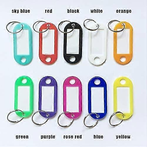 Key Labels, 100pcs Key Id Tags Key Labels Tags Plastic Key Tags, Tags With Key 1