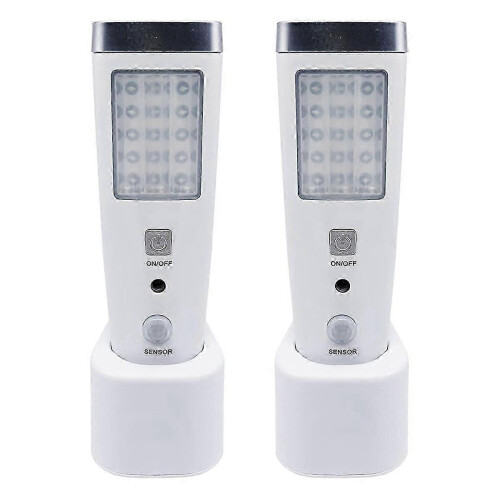 4 in 1 Motion Sensor Wall Light, Power Off LED Night Light Flashlight, Rechargeable Emergency Flashlight EU Plug