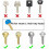 24 Pcs Colorful Key Cap Covers with ID Rings 3