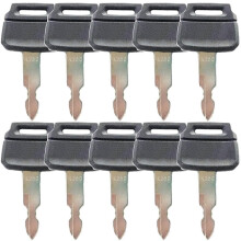10 Pack Keys for Kobelco New Holland Case Excavators Kawasaki Loader 2420WL2420, K250 (10)