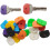 24 Pcs Colorful Key Cap Covers with ID Rings 1