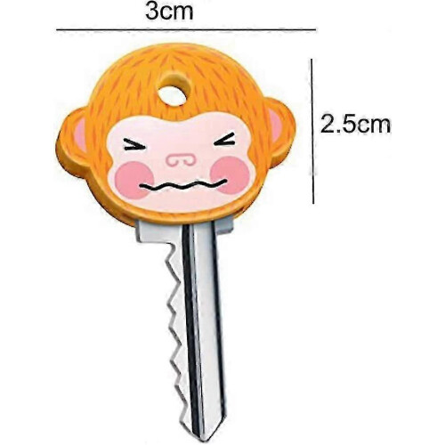 6 Pcs Cute Monkey Key Caps for Easy Key Identification 1