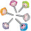 6 Pcs Cute Monkey Key Caps for Easy Key Identification 3