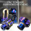 CNC Burnt Titanium Motorcycle Key Head Cover, Hexagonal Gear Design 3