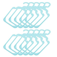 10Pack Plastic Dog Clothes Hanger Rack for Pet Clothing Hanging Storage