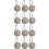 Boho Knots Shower Curtain Rings Hooks Home Decorative Bathroom Set 1