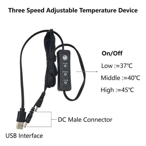 USB Electric Heated Ski Gloves Touchscreen Windproof Waterproof Outdoor Cold 2