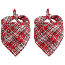 2-Pack Pet Bandana Scarf For Dogs Cats 38x38cm